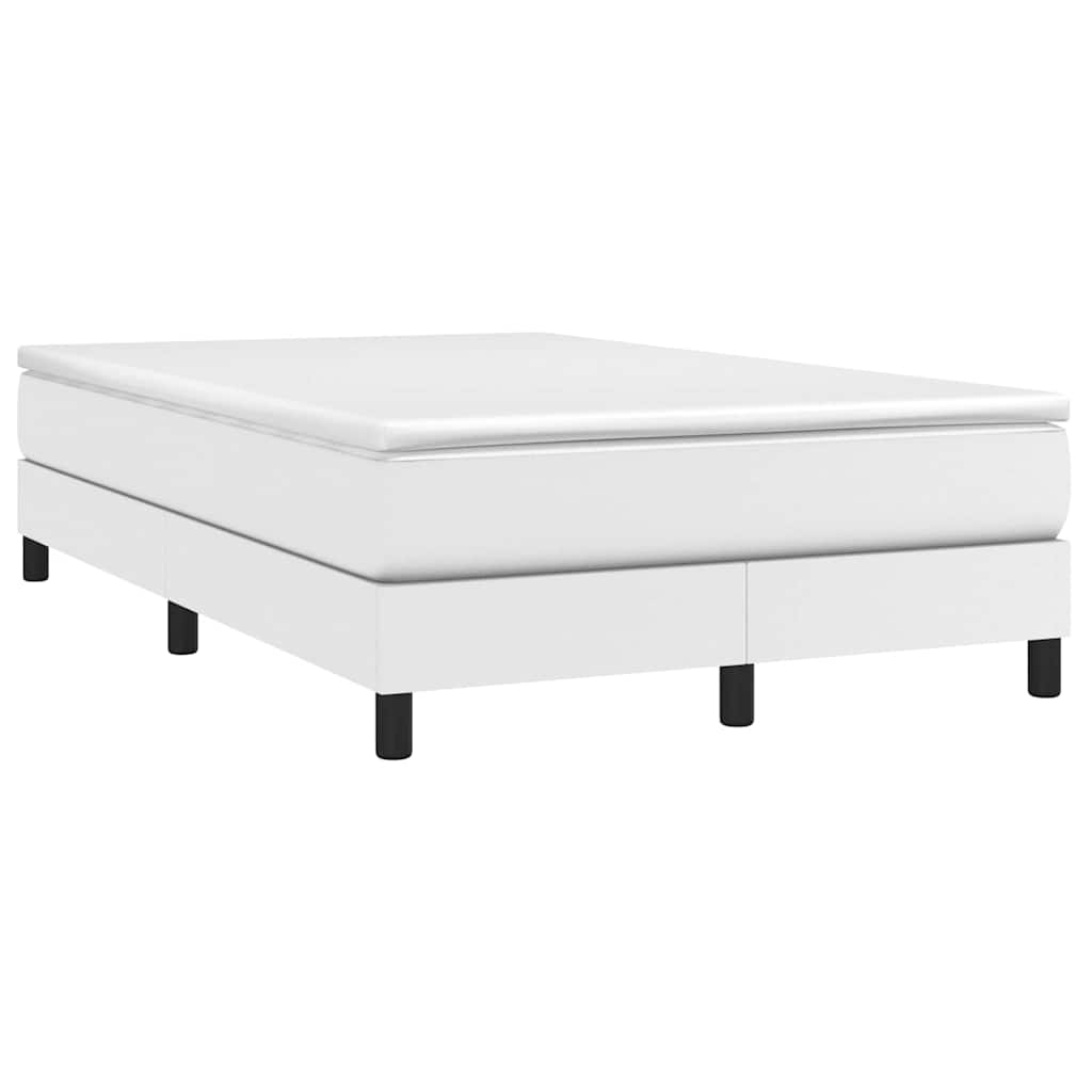Struttura Letto a Rete a Molle Bianco 120x200 cm in Similpelle