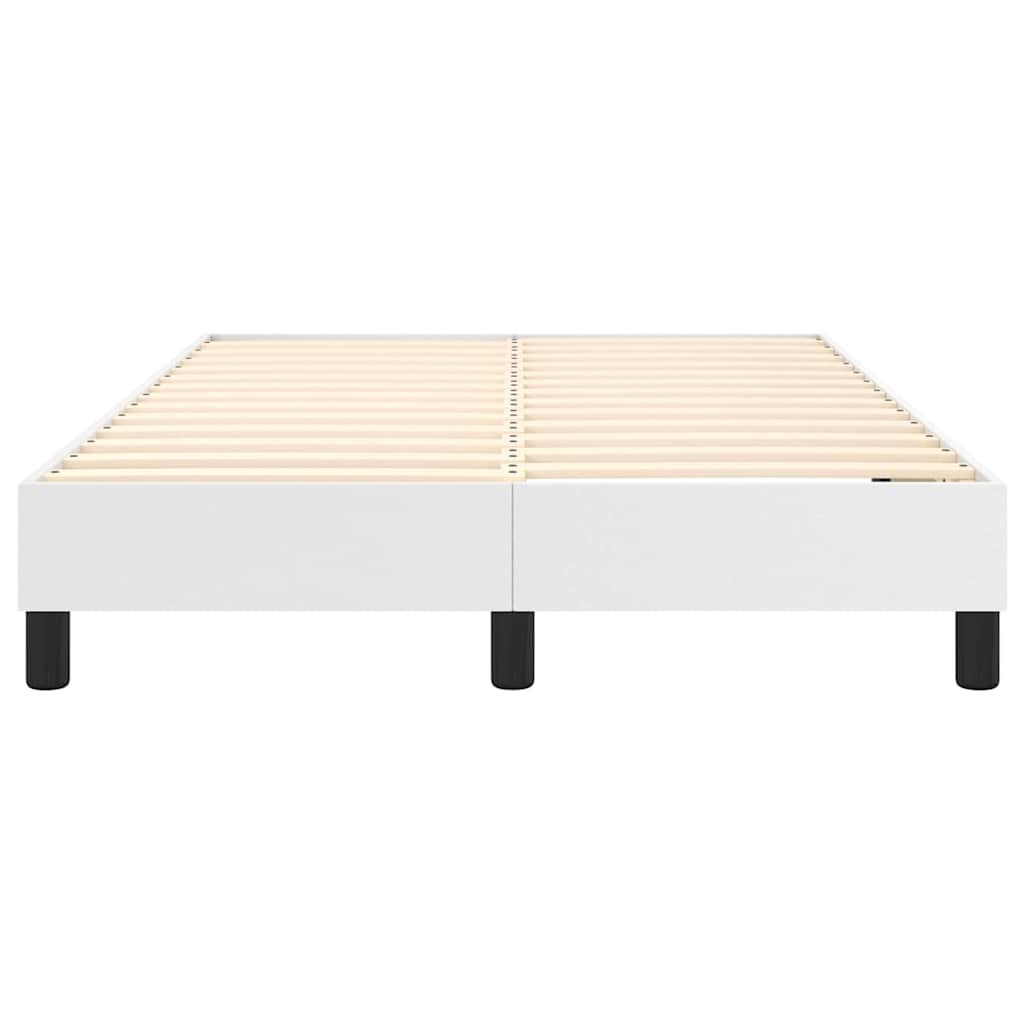 Struttura Letto a Rete a Molle Bianco 120x200 cm in Similpelle