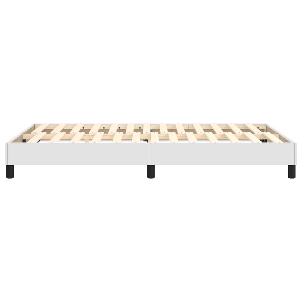 Struttura Letto a Rete a Molle Bianco 120x200 cm in Similpelle