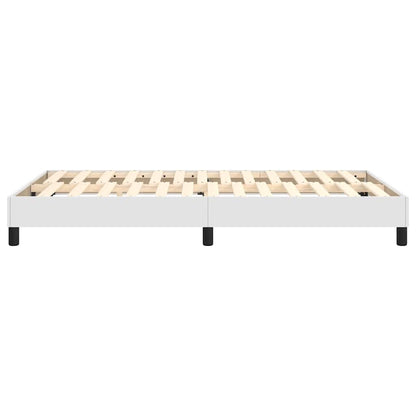 Struttura Letto a Rete a Molle Bianco 120x200 cm in Similpelle