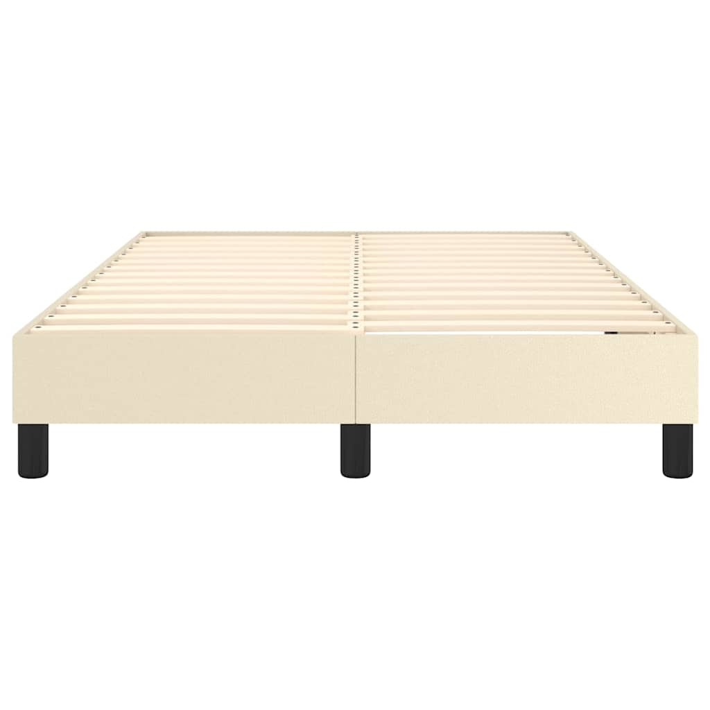 Struttura Letto a Rete a Molle Crema 120x200 cm in Similpelle
