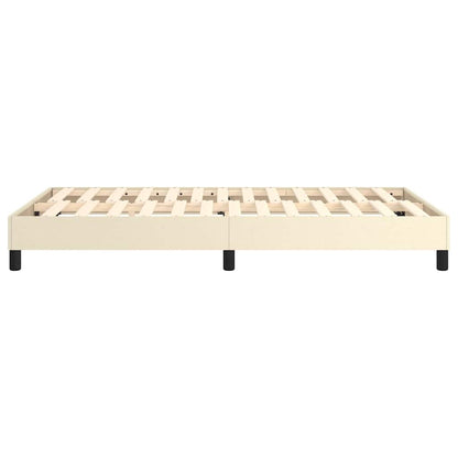 Struttura Letto a Rete a Molle Crema 120x200 cm in Similpelle