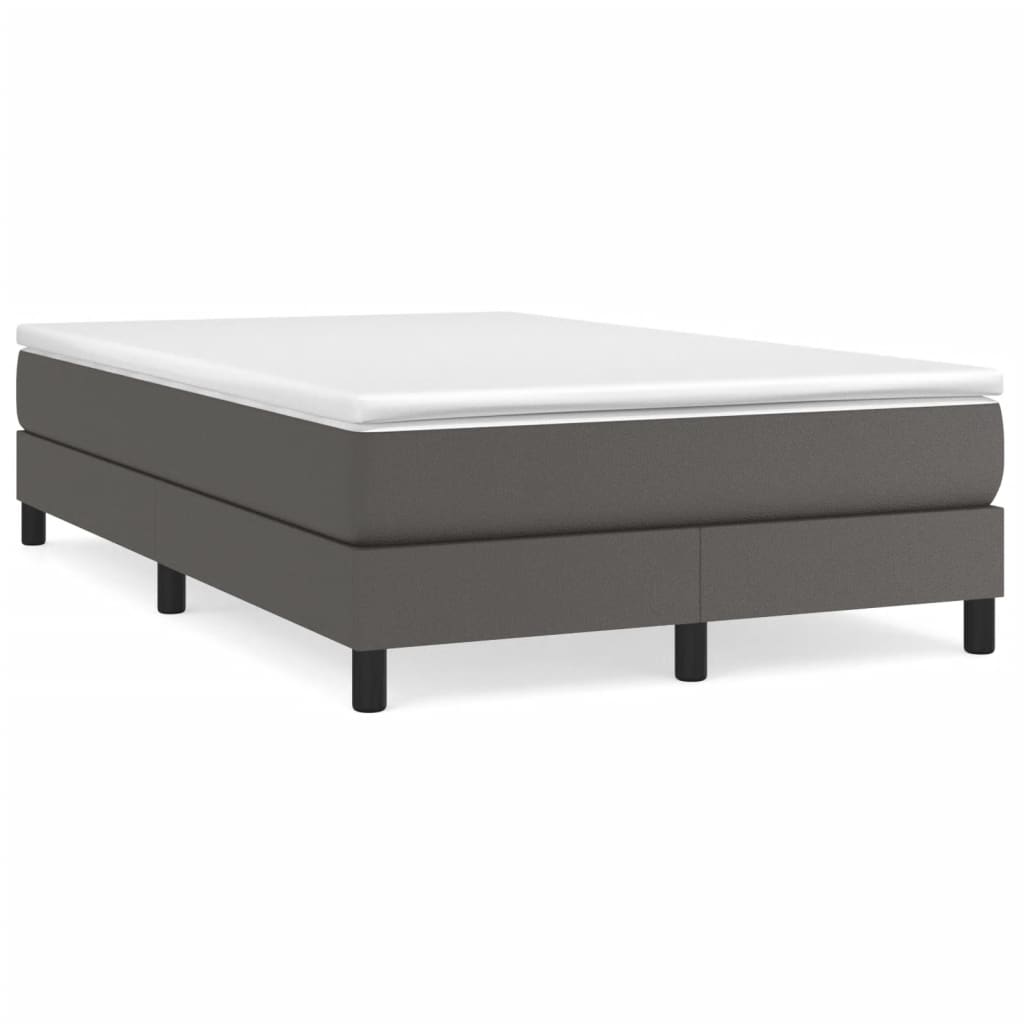 Struttura Letto a Rete a Molle Grigio 120x200 cm in Similpelle | homemem39