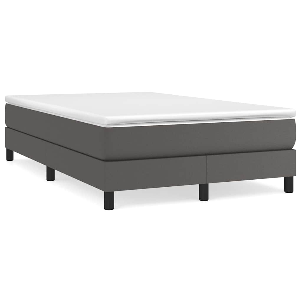 Struttura Letto a Rete a Molle Grigio 120x200 cm in Similpelle