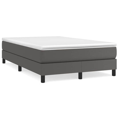 Struttura Letto a Rete a Molle Grigio 120x200 cm in Similpelle