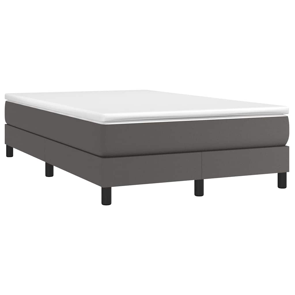 Struttura Letto a Rete a Molle Grigio 120x200 cm in Similpelle