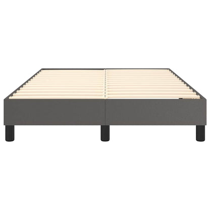 Struttura Letto a Rete a Molle Grigio 120x200 cm in Similpelle