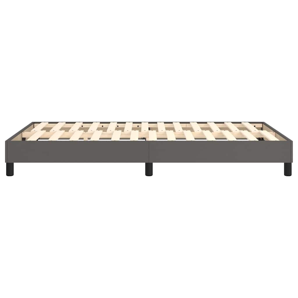 Struttura Letto a Rete a Molle Grigio 120x200 cm in Similpelle