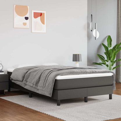 Struttura Letto a Rete a Molle Grigio 120x200 cm in Similpelle
