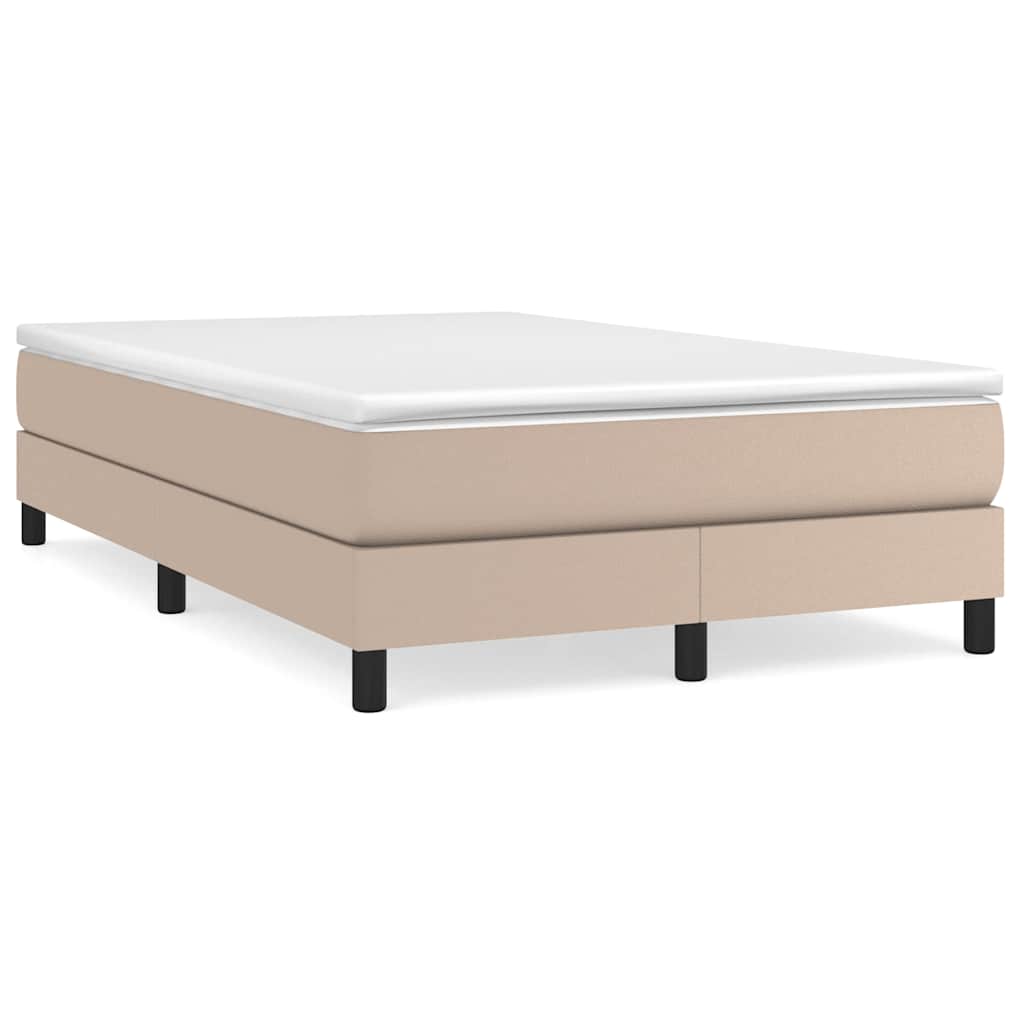 Struttura Letto a Rete a Molle Cappuccino 120x200 cm Similpelle