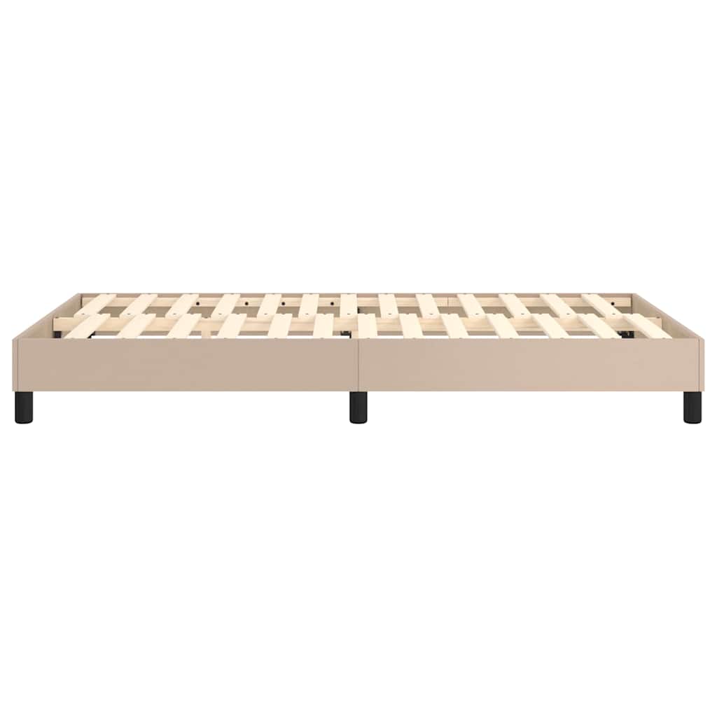 Struttura Letto a Rete a Molle Cappuccino 120x200 cm Similpelle