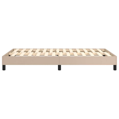 Struttura Letto a Rete a Molle Cappuccino 120x200 cm Similpelle