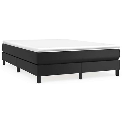 Struttura Letto a Rete a Molle Nero 140x190 cm in Similpelle