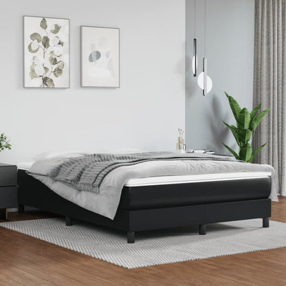 Struttura Letto a Rete a Molle Nero 140x190 cm in Similpelle | homemem39