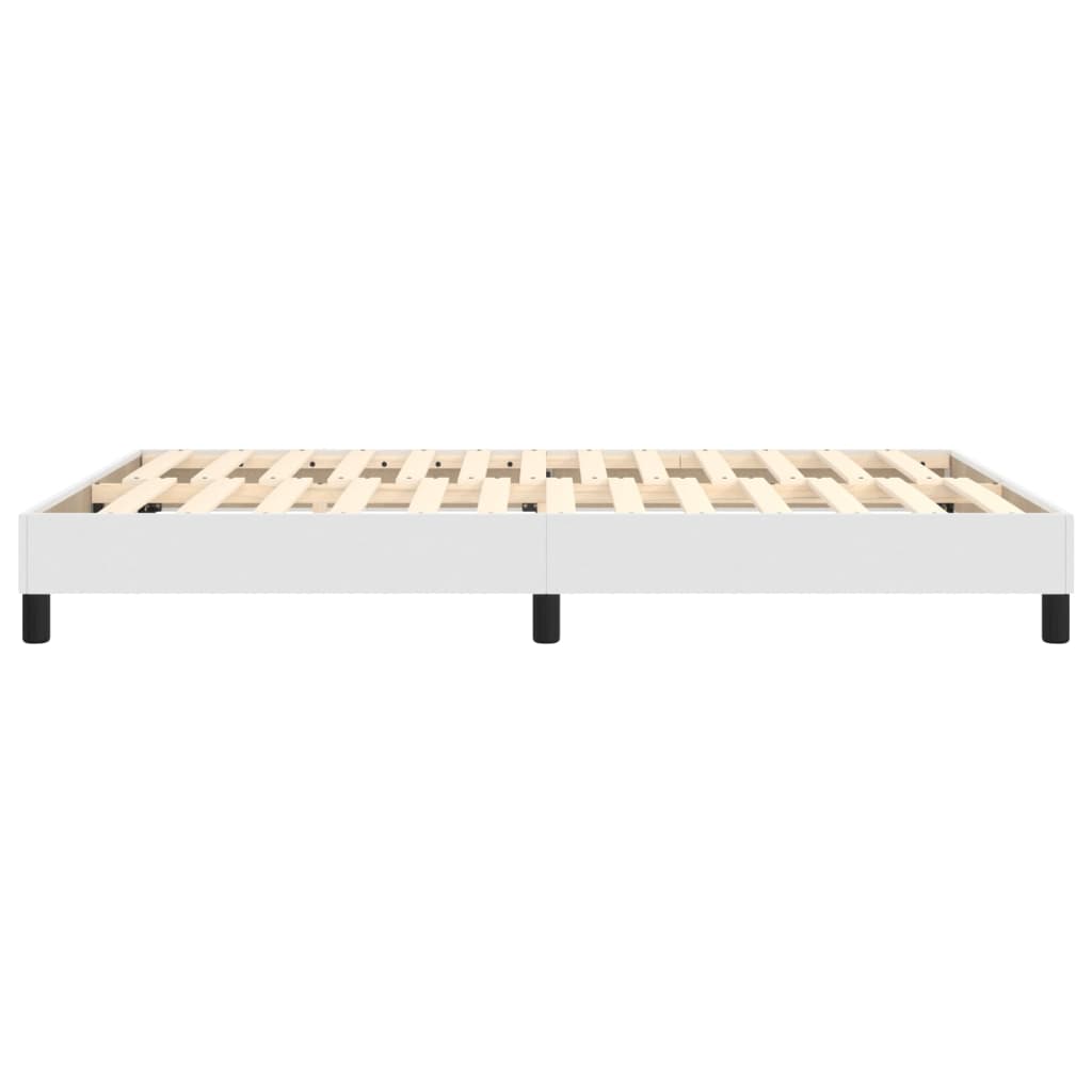 Struttura Letto a Rete a Molle Bianco 140x190 cm in Similpelle | homemem39