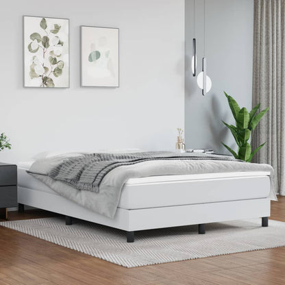Struttura Letto a Rete a Molle Bianco 140x190 cm in Similpelle | homemem39