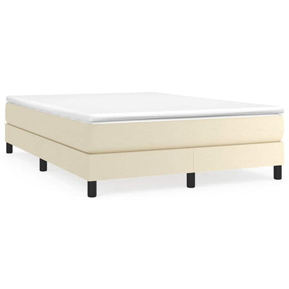 Struttura Letto a Rete a Molle Crema 140x190 cm in Similpelle