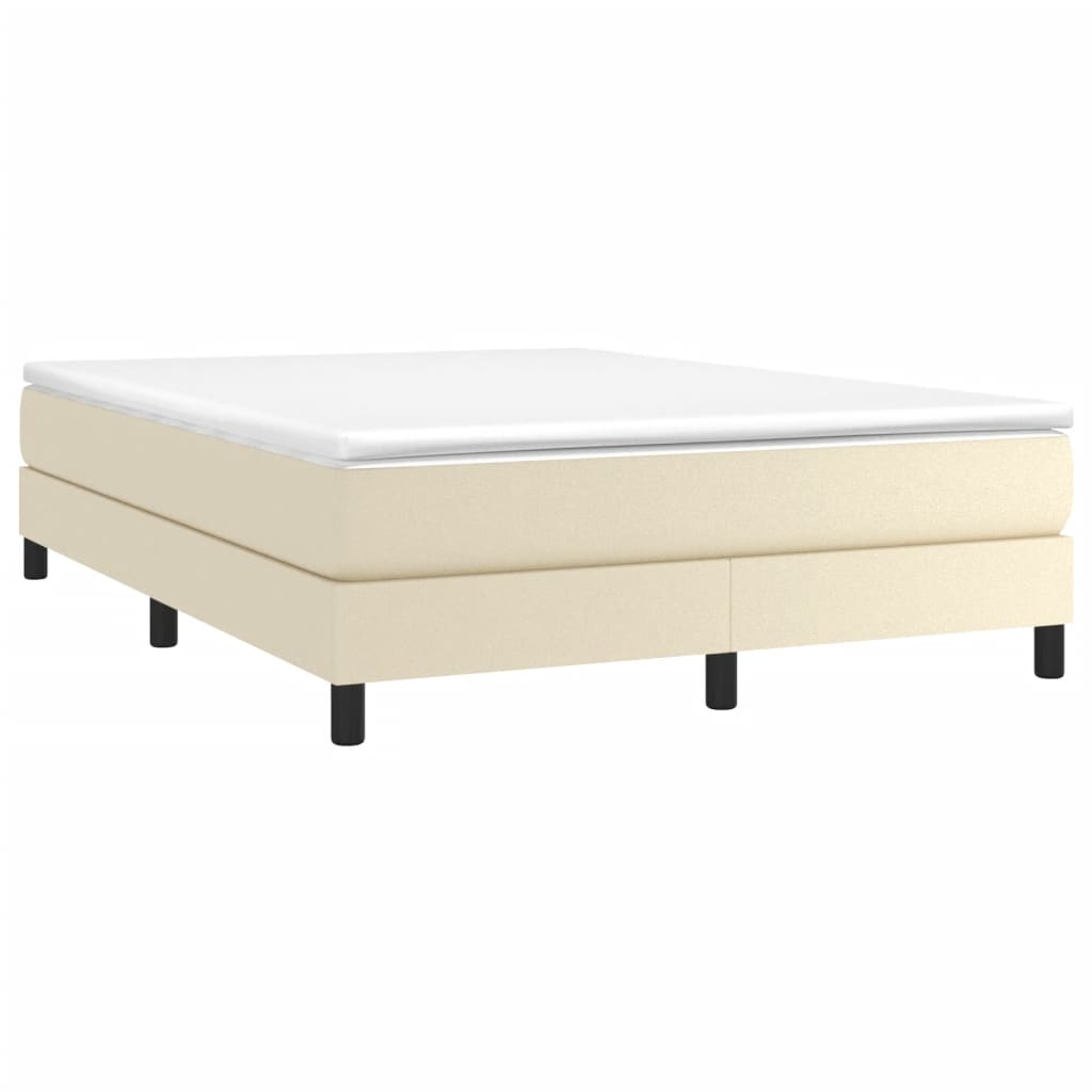 Struttura Letto a Rete a Molle Crema 140x190 cm in Similpelle | homemem39
