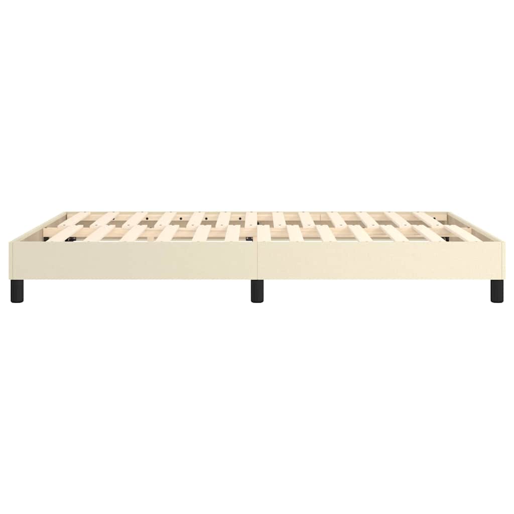 Struttura Letto a Rete a Molle Crema 140x190 cm in Similpelle