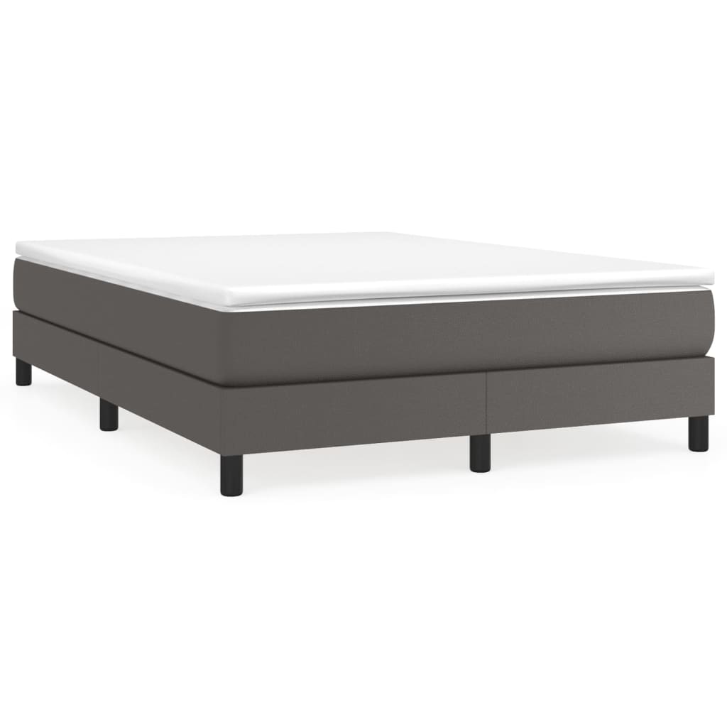 Struttura Letto a Rete a Molle Grigio 140x190 cm in Similpelle | homemem39
