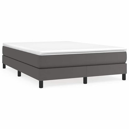 Struttura Letto a Rete a Molle Grigio 140x190 cm in Similpelle