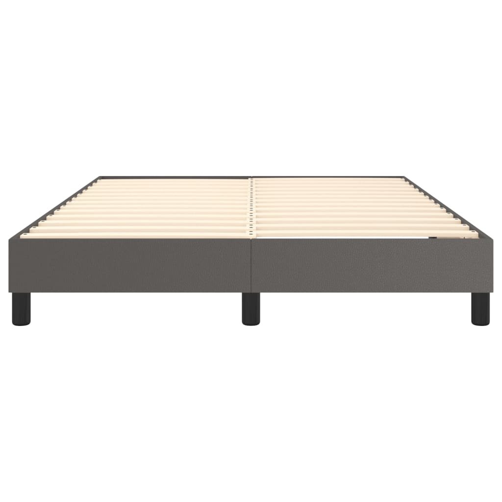 Struttura Letto a Rete a Molle Grigio 140x190 cm in Similpelle | homemem39