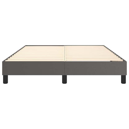 Struttura Letto a Rete a Molle Grigio 140x190 cm in Similpelle