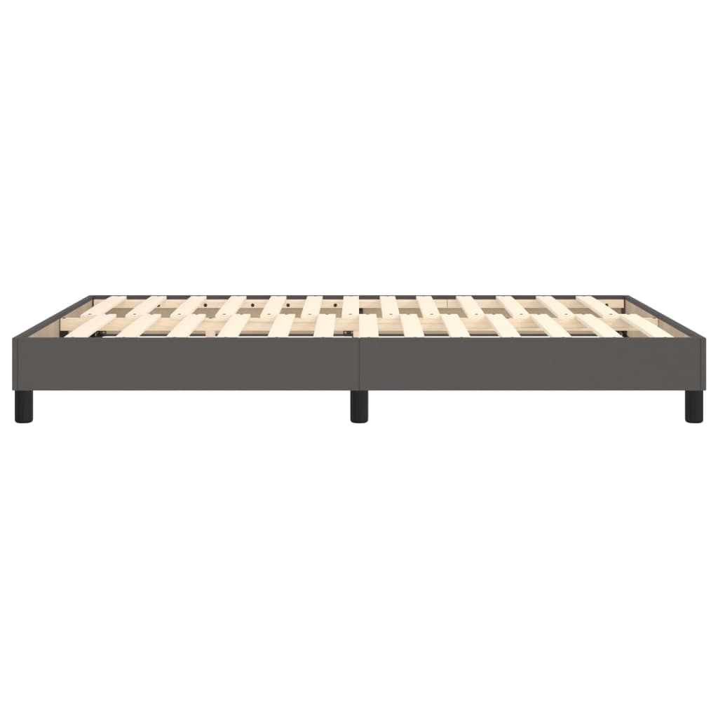 Struttura Letto a Rete a Molle Grigio 140x190 cm in Similpelle | homemem39
