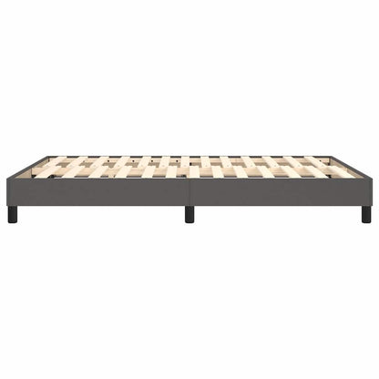 Struttura Letto a Rete a Molle Grigio 140x190 cm in Similpelle