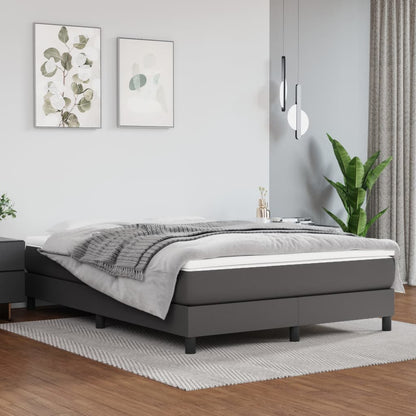 Struttura Letto a Rete a Molle Grigio 140x190 cm in Similpelle | homemem39