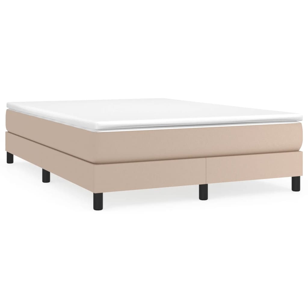 Struttura Letto a Rete a Molle Cappuccino 140x190 cm in Similpelle | homemem39