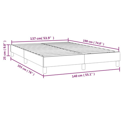 Struttura Letto a Rete a Molle Cappuccino 140x190 cm in Similpelle | homemem39