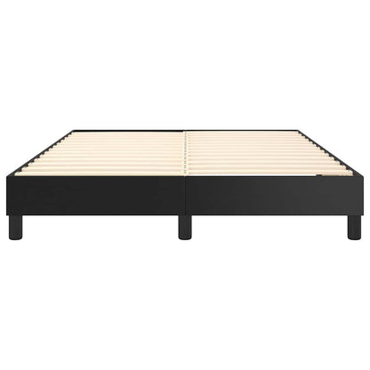Struttura Letto a Rete a Molle Nero 140x200 cm in Similpelle