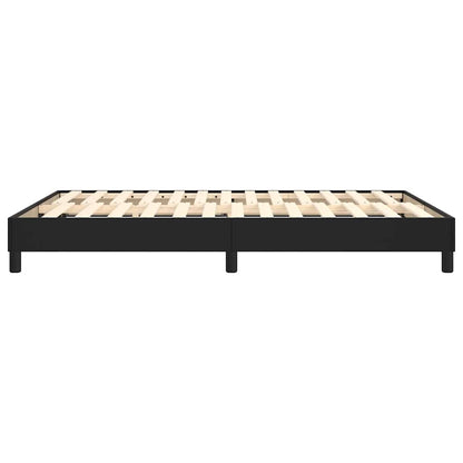 Struttura Letto a Rete a Molle Nero 140x200 cm in Similpelle