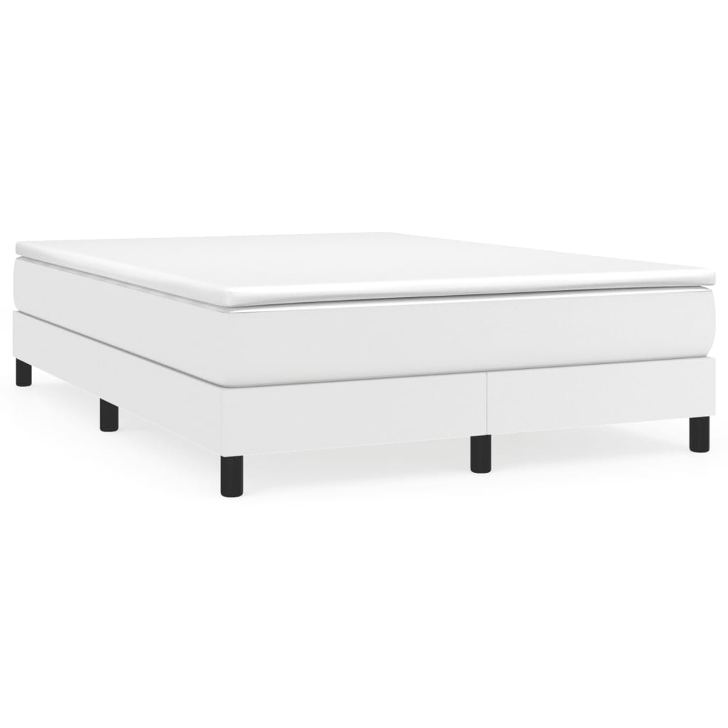 Struttura Letto a Rete a Molle Bianco 140x200 cm in Similpelle | homemem39