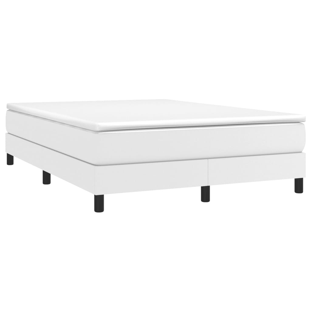 Struttura Letto a Rete a Molle Bianco 140x200 cm in Similpelle | homemem39