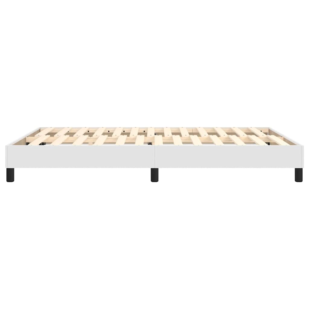 Struttura Letto a Rete a Molle Bianco 140x200 cm in Similpelle