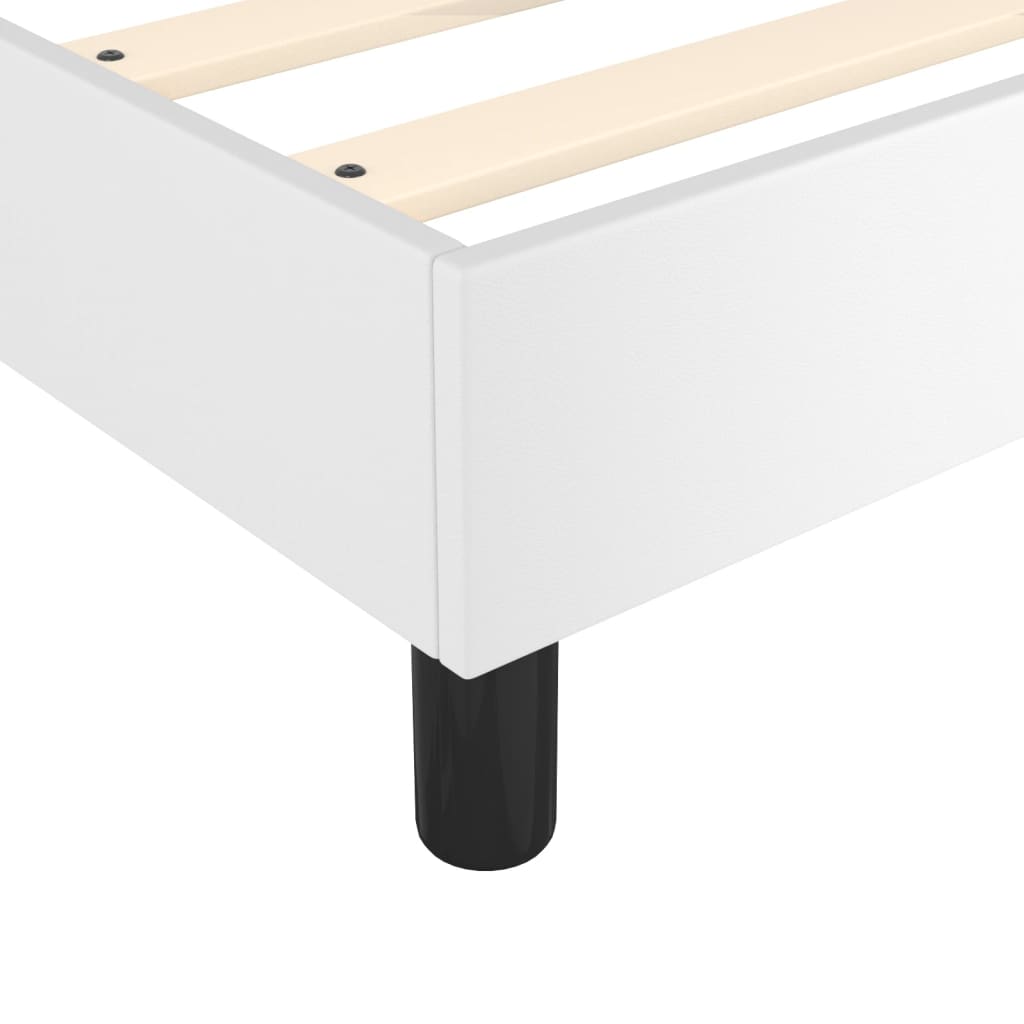 Struttura Letto a Rete a Molle Bianco 140x200 cm in Similpelle | homemem39