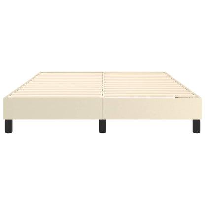 Struttura Letto a Rete a Molle Crema 140x200 cm in Similpelle | homemem39