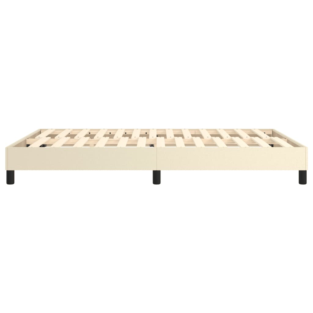 Struttura Letto a Rete a Molle Crema 140x200 cm in Similpelle | homemem39
