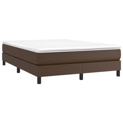 Struttura Letto a Rete a Molle Marrone 140x200 cm in Similpelle | homemem39