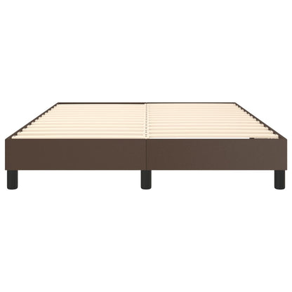 Struttura Letto a Rete a Molle Marrone 140x200 cm in Similpelle | homemem39