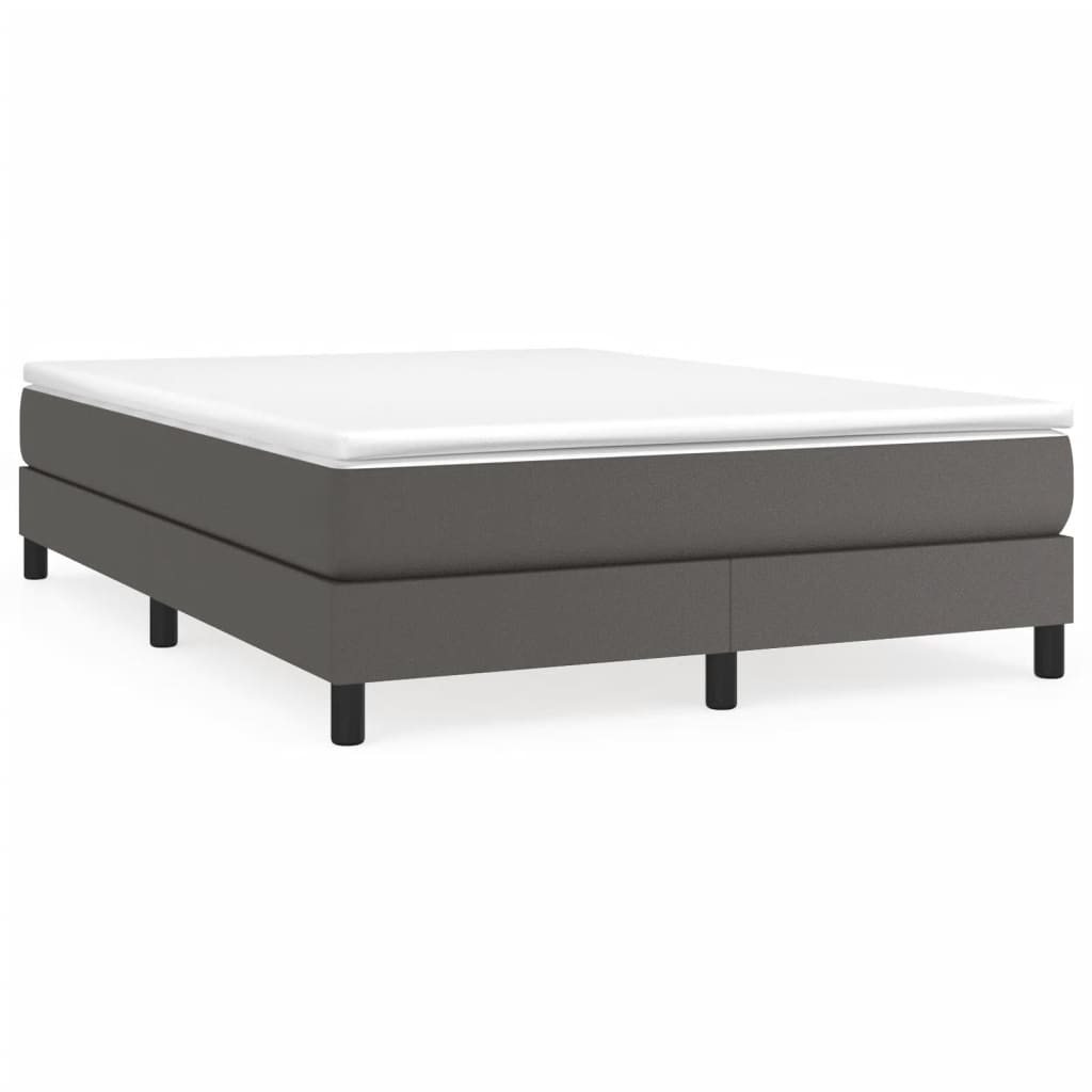 Struttura Letto a Rete a Molle Grigio 140x200 cm in Similpelle | homemem39