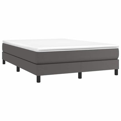 Struttura Letto a Rete a Molle Grigio 140x200 cm in Similpelle