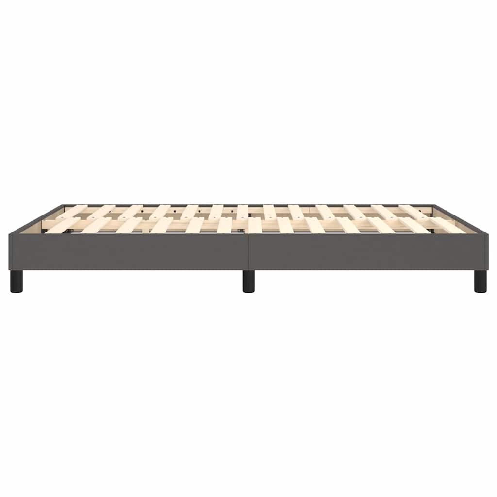 Struttura Letto a Rete a Molle Grigio 140x200 cm in Similpelle