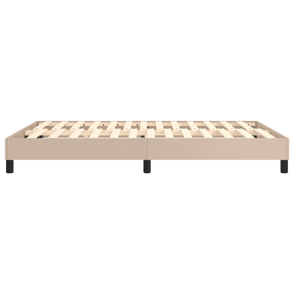 Struttura Letto a Rete a Molle Cappuccino 140x200 cm in Similpelle | homemem39