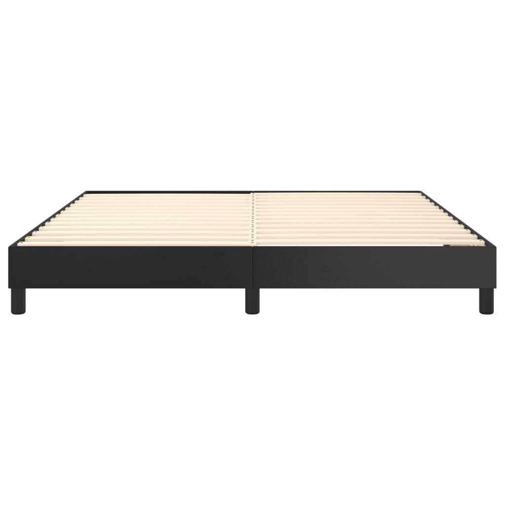 Struttura Letto a Rete a Molle Nero 160x200 cm in Similpelle | homemem39