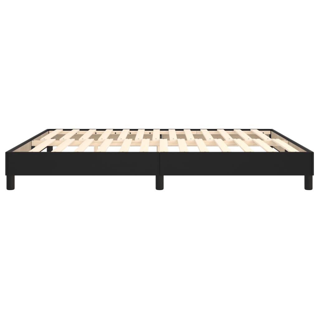 Struttura Letto a Rete a Molle Nero 160x200 cm in Similpelle | homemem39
