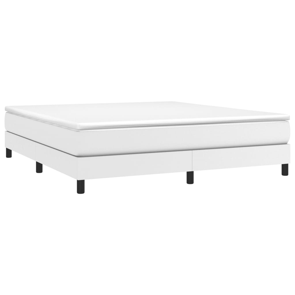 Struttura Letto a Rete a Molle Bianco 160x200 cm in Similpelle | homemem39