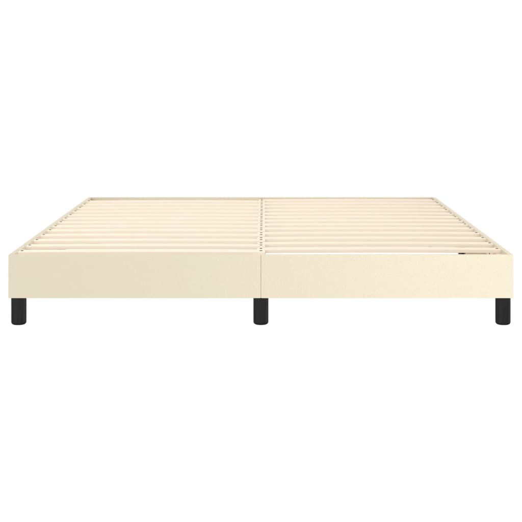 Struttura Letto a Rete a Molle Crema 160x200 cm in Similpelle | homemem39